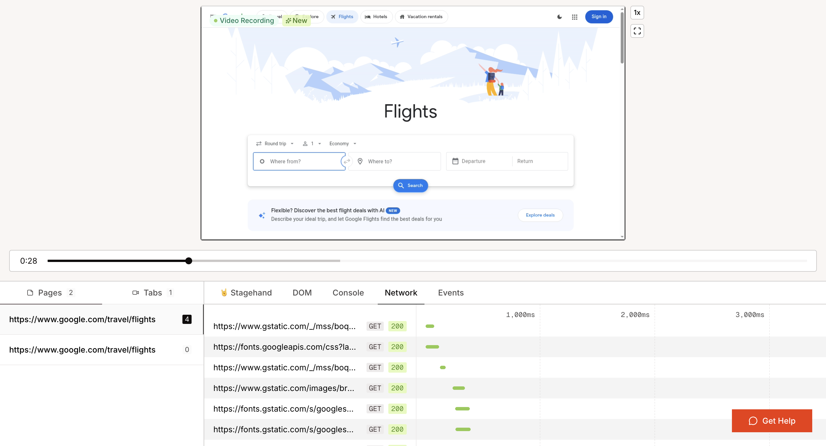 Browserbase Session Inspector with debugging tools